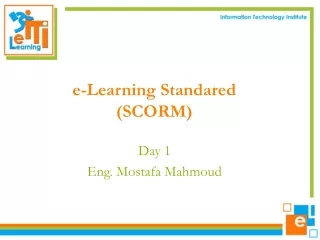 e-Learning Standared  (SCORM)