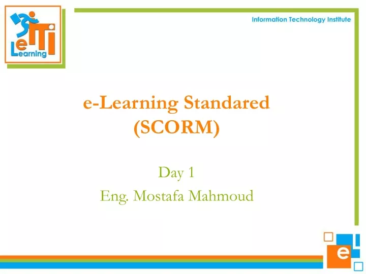 e learning standared scorm