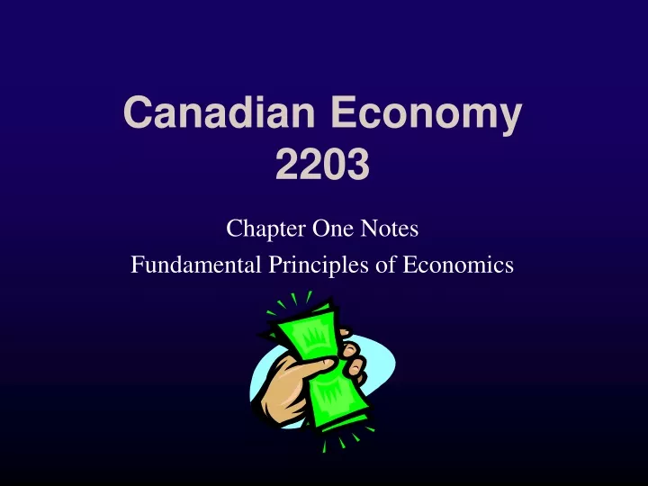 canadian economy 2203