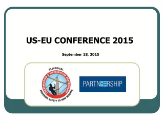 US-EU CONFERENCE 2015 September 18, 2015