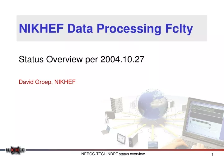 nikhef data processing fclty