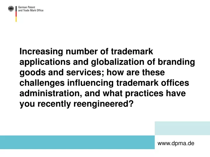 increasing number of trademark applications