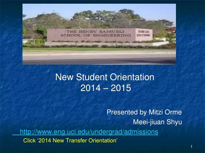 new student orientation 2014 2015 presented
