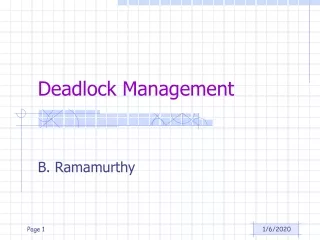 Deadlock Management