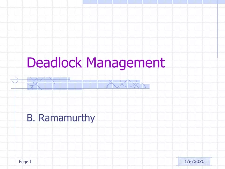 deadlock management
