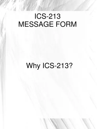 ICS-213 MESSAGE FORM