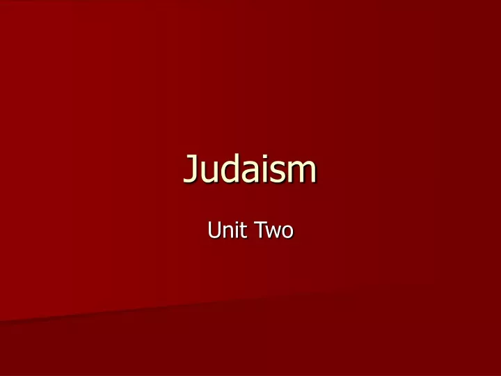 judaism