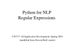 Mastering Regular Expressions in Python for NLP - slide 1