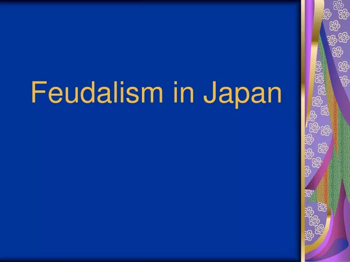 feudalism in japan