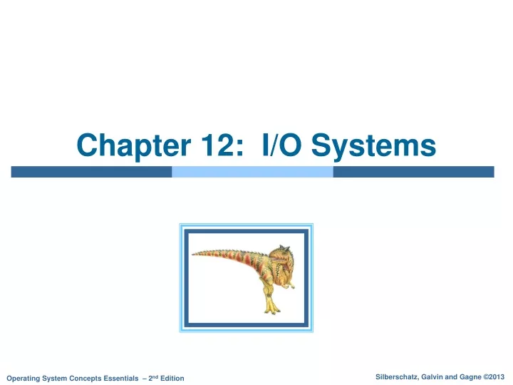 chapter 12 i o systems