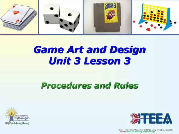 game art and design unit 3 lesson 3 procedures and rules