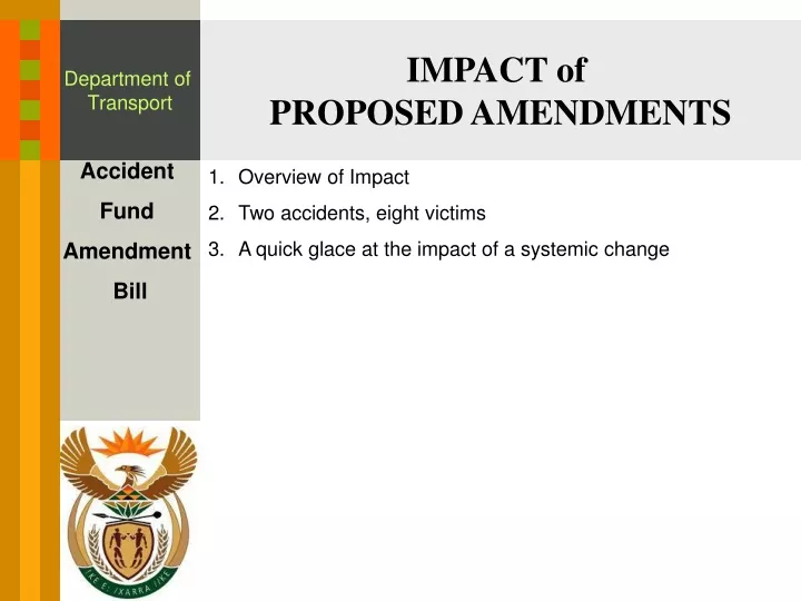 road accident fund amendment bill