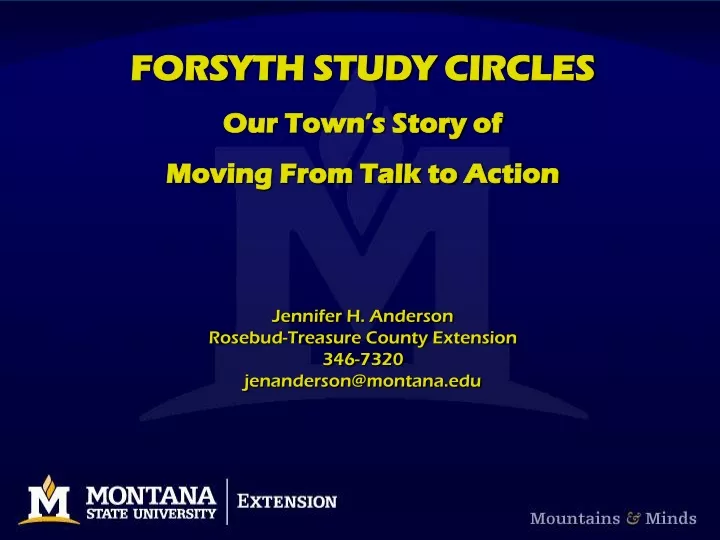 forsyth study circles our town s story of moving