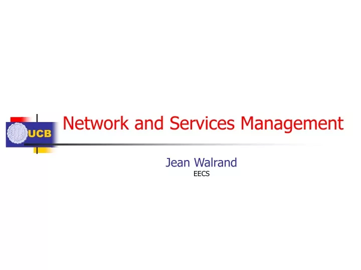 network and services management