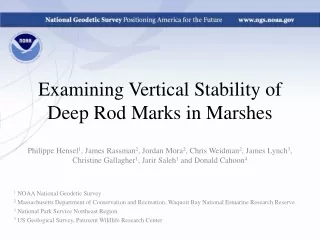 Examining Vertical Stability of Deep Rod Marks in Marshes