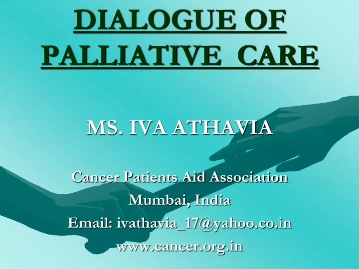 dialogue of palliative care