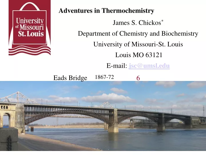 adventures in thermochemistry