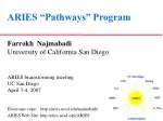 ARIES “Pathways” Program - slide 1