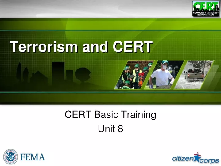 terrorism and cert