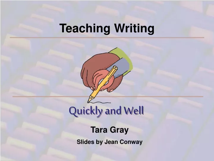 teaching writing