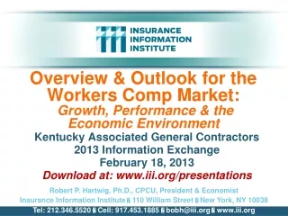Kentucky Associated General Contractors         2013 Information Exchange February 18, 2013