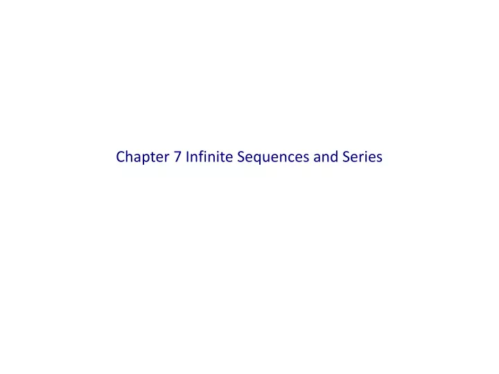 chapter 7 infinite sequences and series