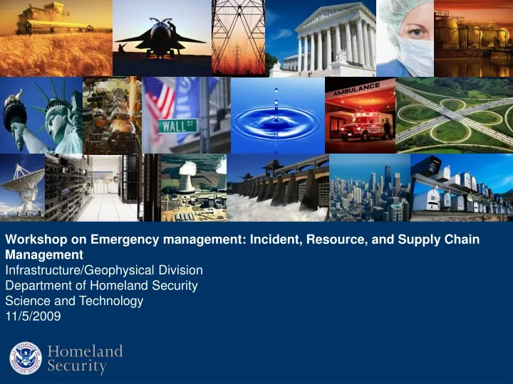 workshop on emergency management incident