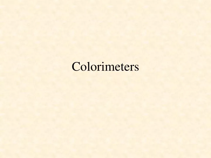 colorimeters