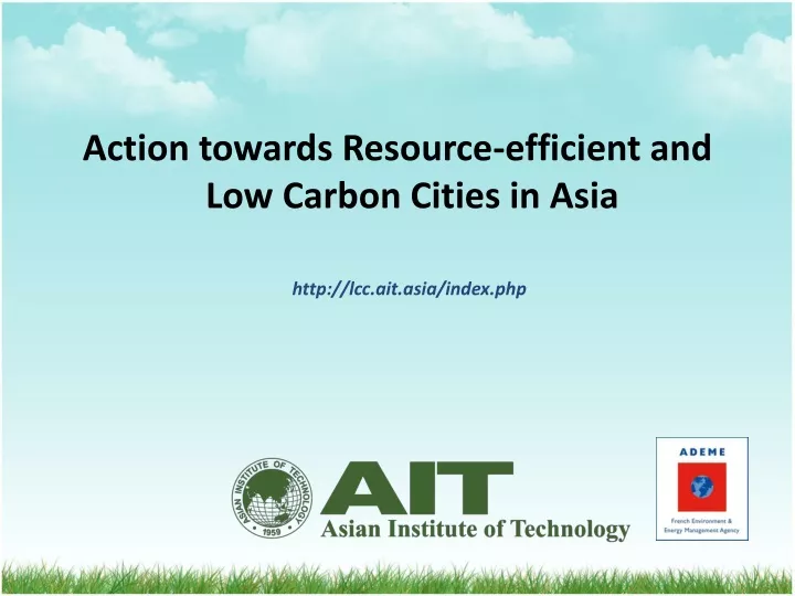 action towards resource efficient and low carbon