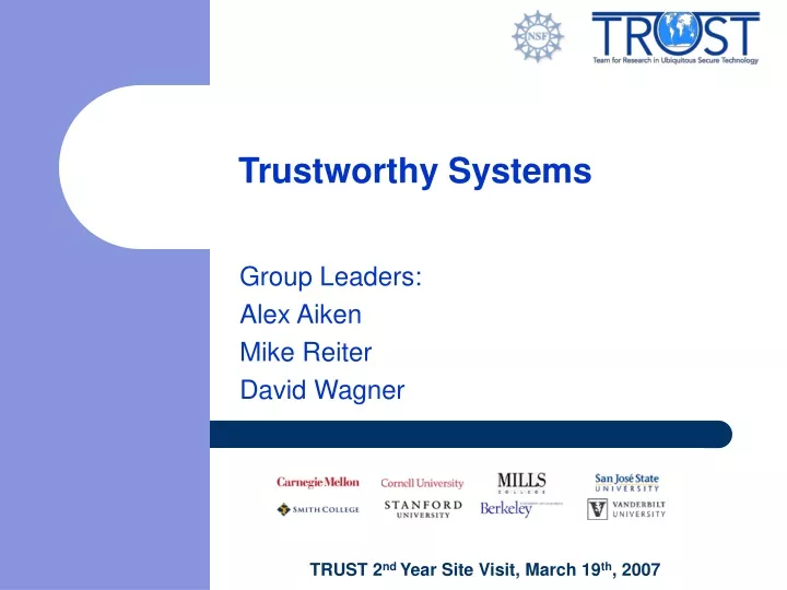 trustworthy systems