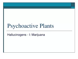 Psychoactive Plants