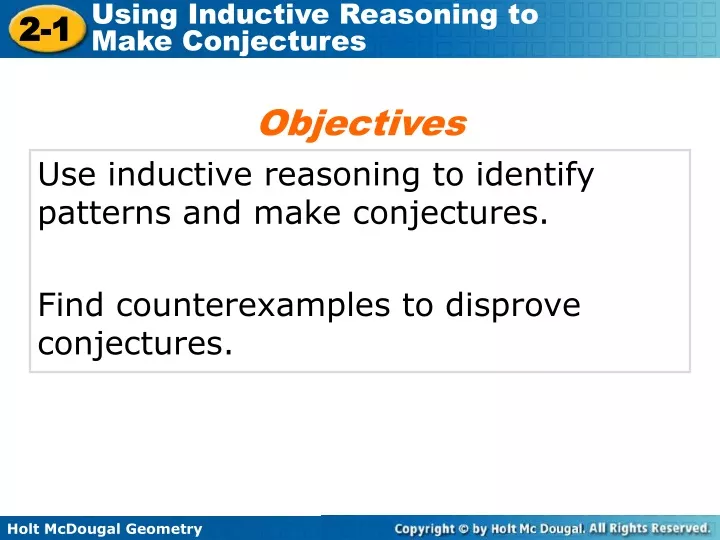 objectives