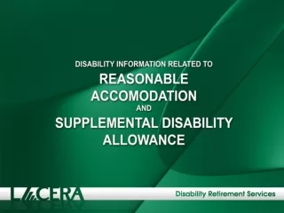 Reasonable Accommodation Workers’ Compensation vs. Disability Retirement