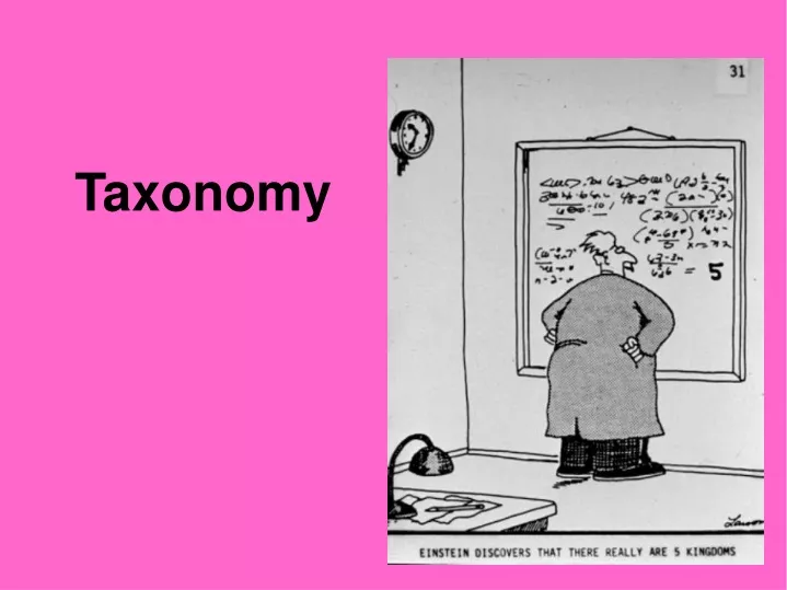 taxonomy