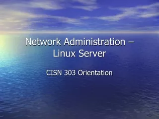 Network Administration – Linux Server