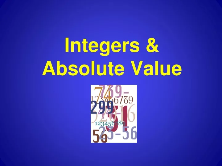 integers absolute value
