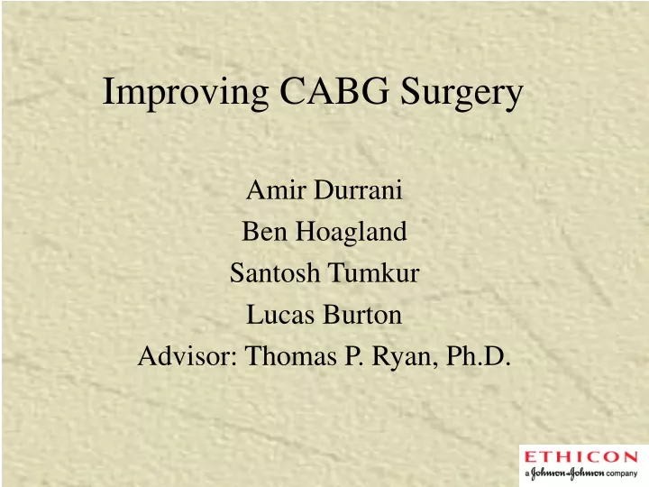 improving cabg surgery