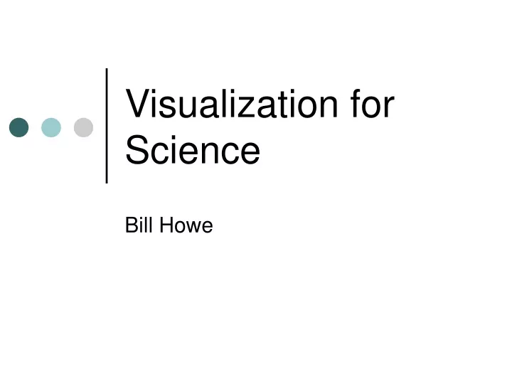 visualization for science