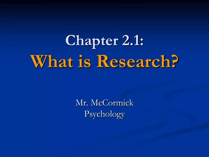 chapter 2 1 what is research