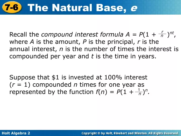 recall the compound interest formula