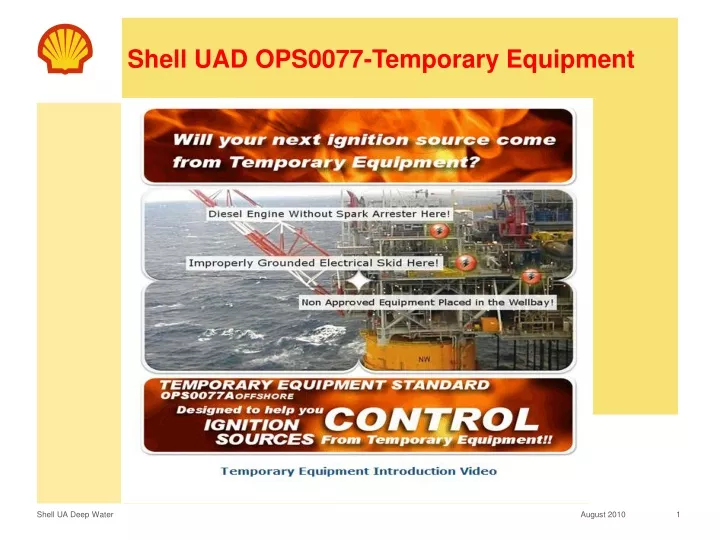 shell uad ops0077 temporary equipment