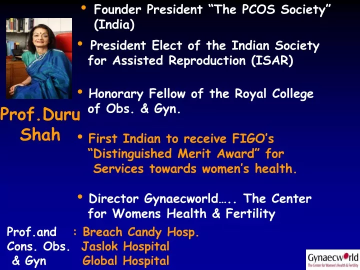 founder president the pcos society india
