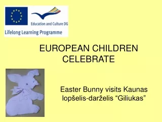 EUROPEAN CHILDREN CELEBRATE