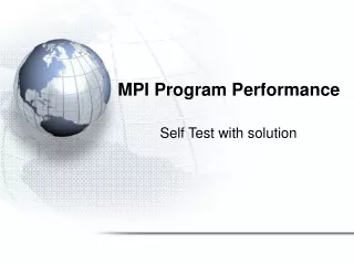 MPI Program Performance