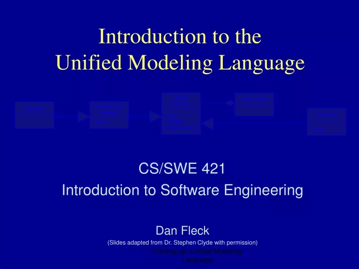 introduction to the unified modeling language