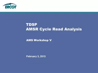 TDSP AMSR Cycle Read Analysis