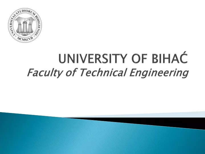 university of biha faculty of technical engineering