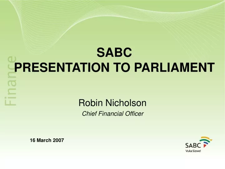 sabc presentation to parliament