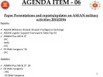 ASEAN Military Activities 2015-2016 Reports - slide 1