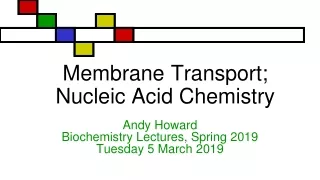 Membrane Transport; Nucleic Acid Chemistry